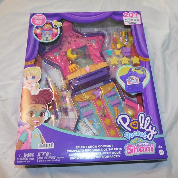 Shani Light Toys | Polly Pocket Talent Show Compact Shani Light Show Star 3 Figures ...